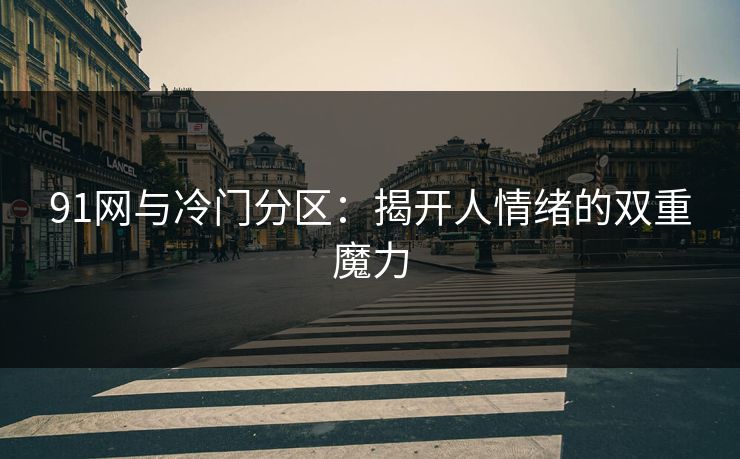 91网与冷门分区：揭开人情绪的双重魔力