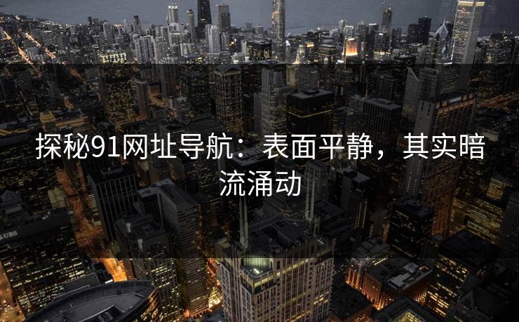 探秘91网址导航：表面平静，其实暗流涌动