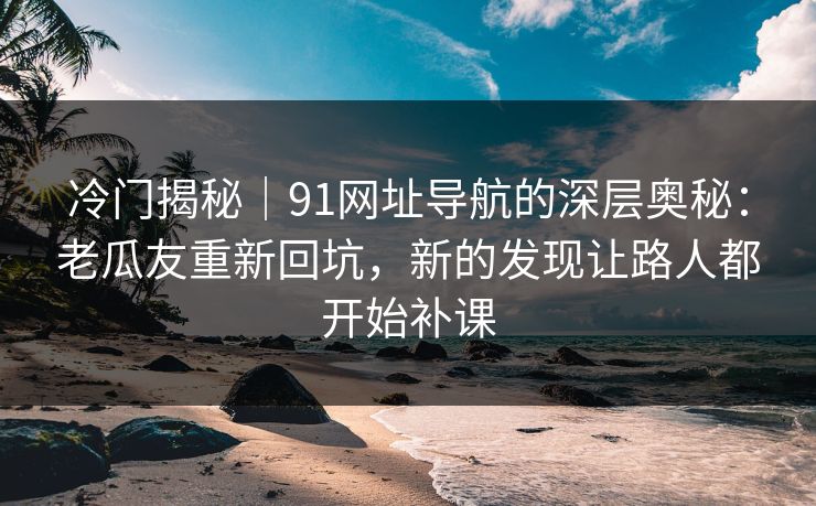 冷门揭秘｜91网址导航的深层奥秘：老瓜友重新回坑，新的发现让路人都开始补课