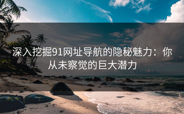 深入挖掘91网址导航的隐秘魅力：你从未察觉的巨大潜力